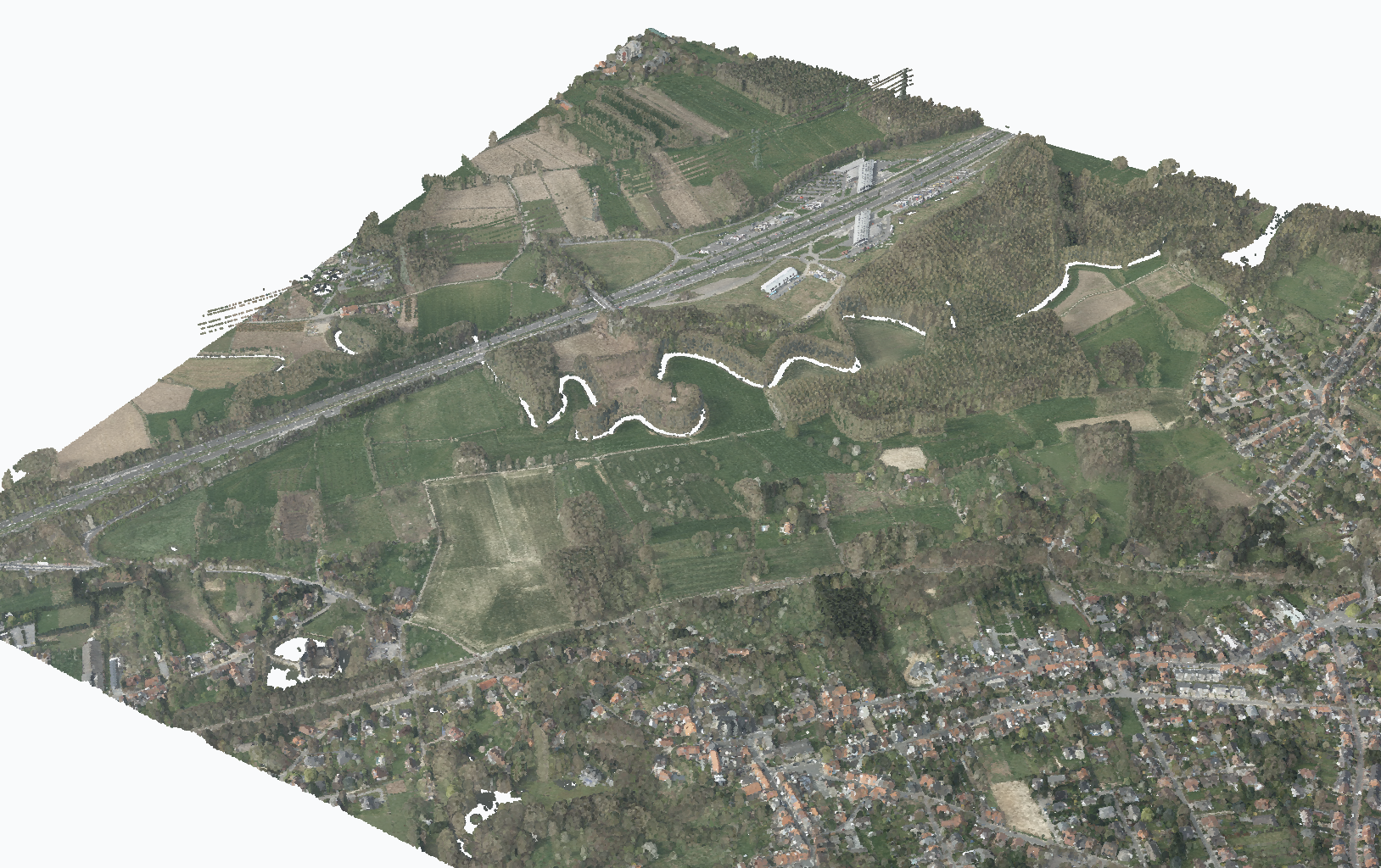 Preview of the study area LiDAR point cloud.